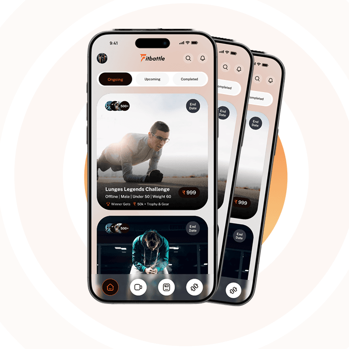 FitBattle app screens