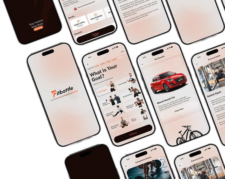 Fitbattle app screenshots